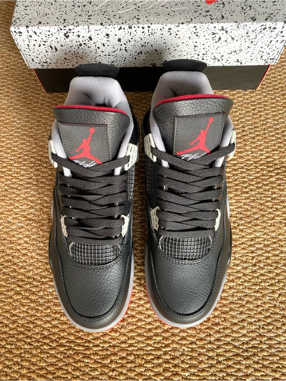 Nike Air Jordan 4 Retro Bred Reimagined, Men’s Basketball Sneakers Shoes